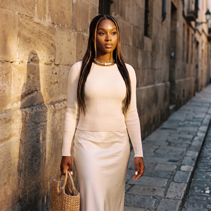 Stella Choker Silver street, golden hour