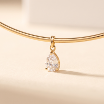 Goccia Choker Gold macro detail