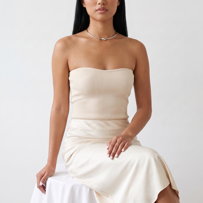 Promise Choker Silver studio portrait