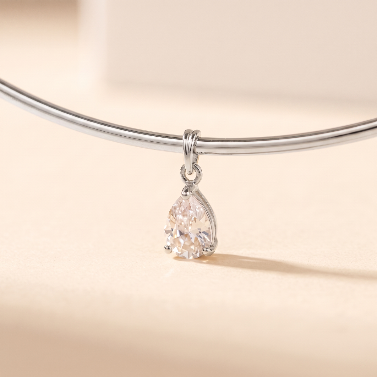 Goccia Choker Silver macro detail