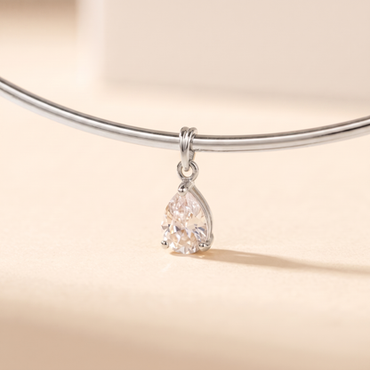 Goccia Choker Silver macro detail