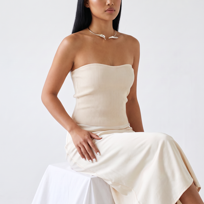 Calla Choker Silver studio portrait